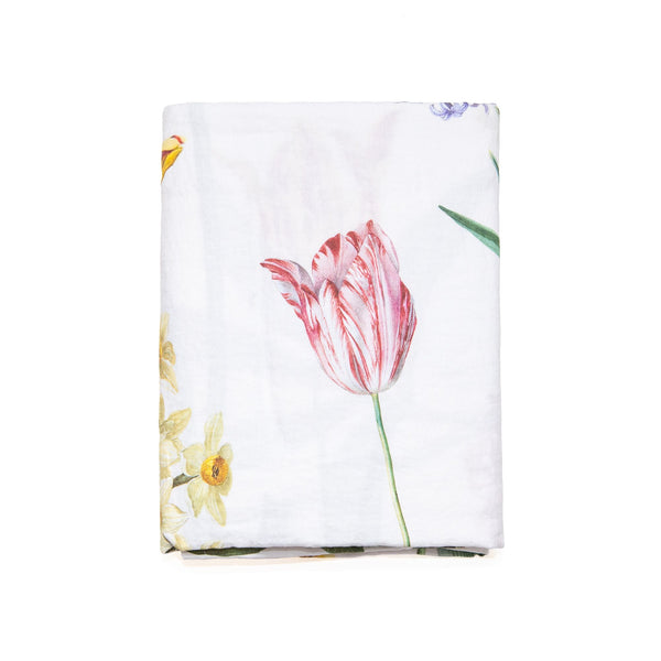 Early Flowers Tablecloth in White, from Linoroom
