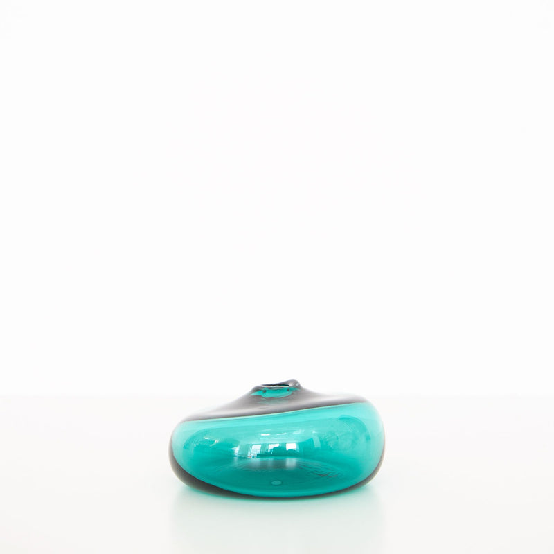 Big Gem Low Vase in Lagoon, from Gary Bodker