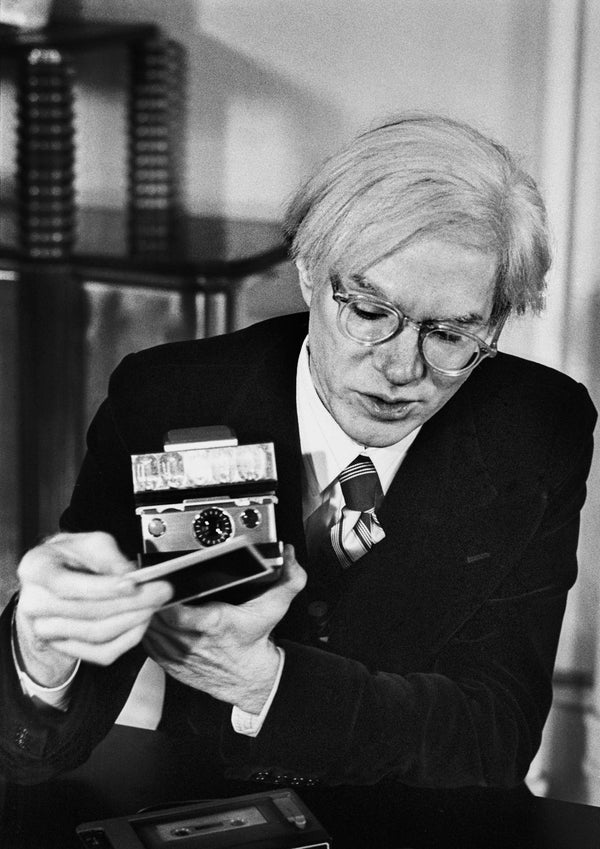 Andy Warhol & Polaroid II by Jean Pierre Laffont