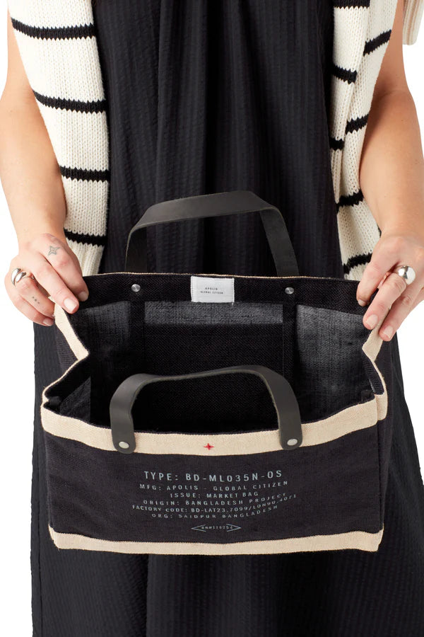 Clic NY Petite Market Bag in Black, from Apolis