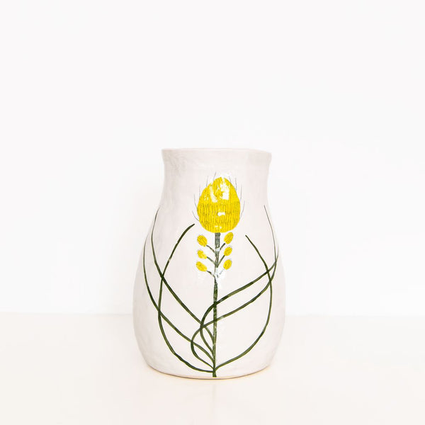 Large Flower Vase in White, from Gemma Orkin