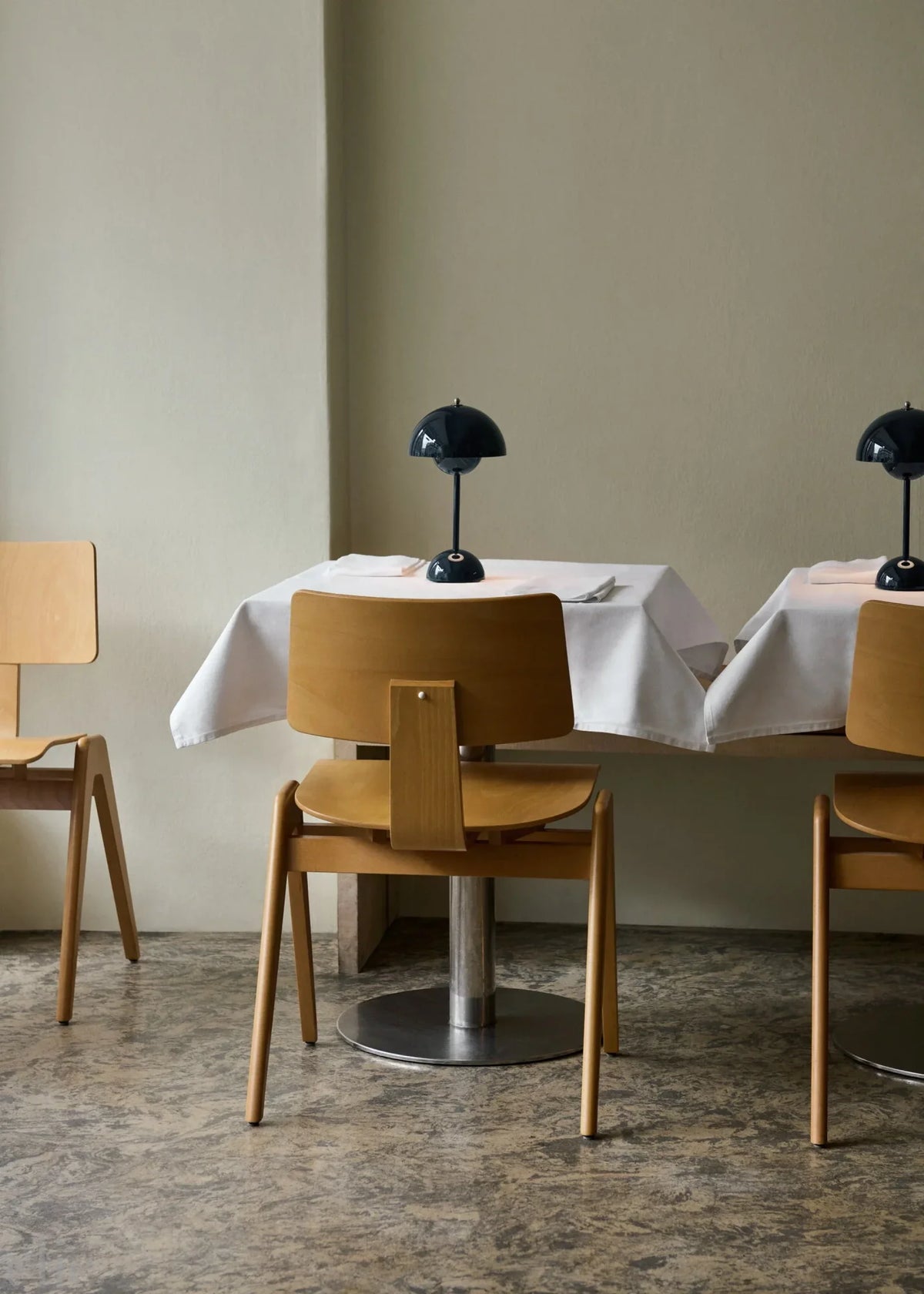 Flowerpot Lamp in Steel Blue, from Verner Panton