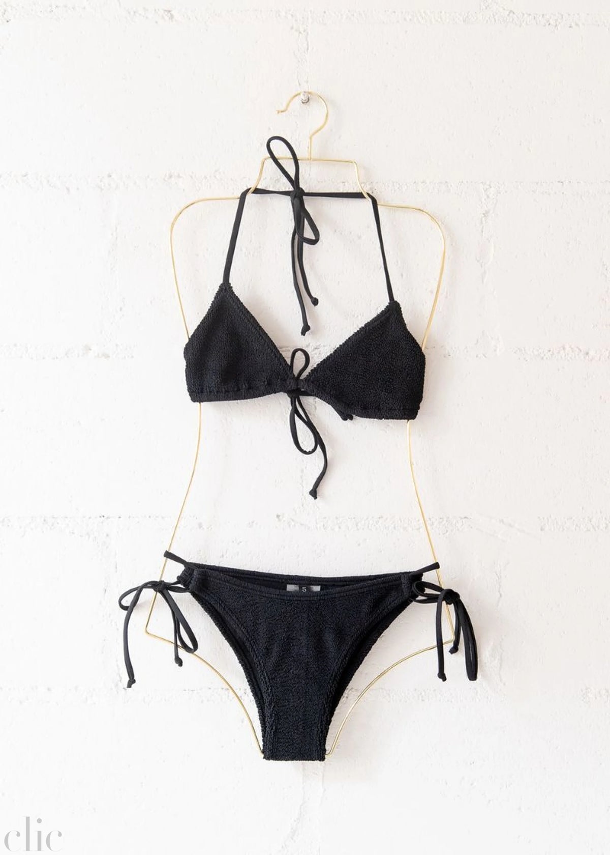Jamaica Bikini Top in Black, from Love & Bikinis