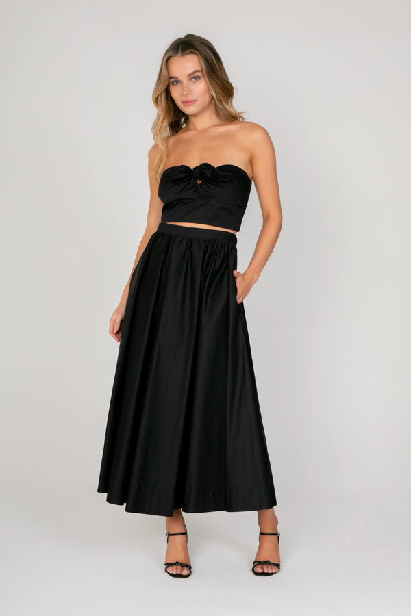Valentina Maxi Skirt in Black, from Lavender Brown