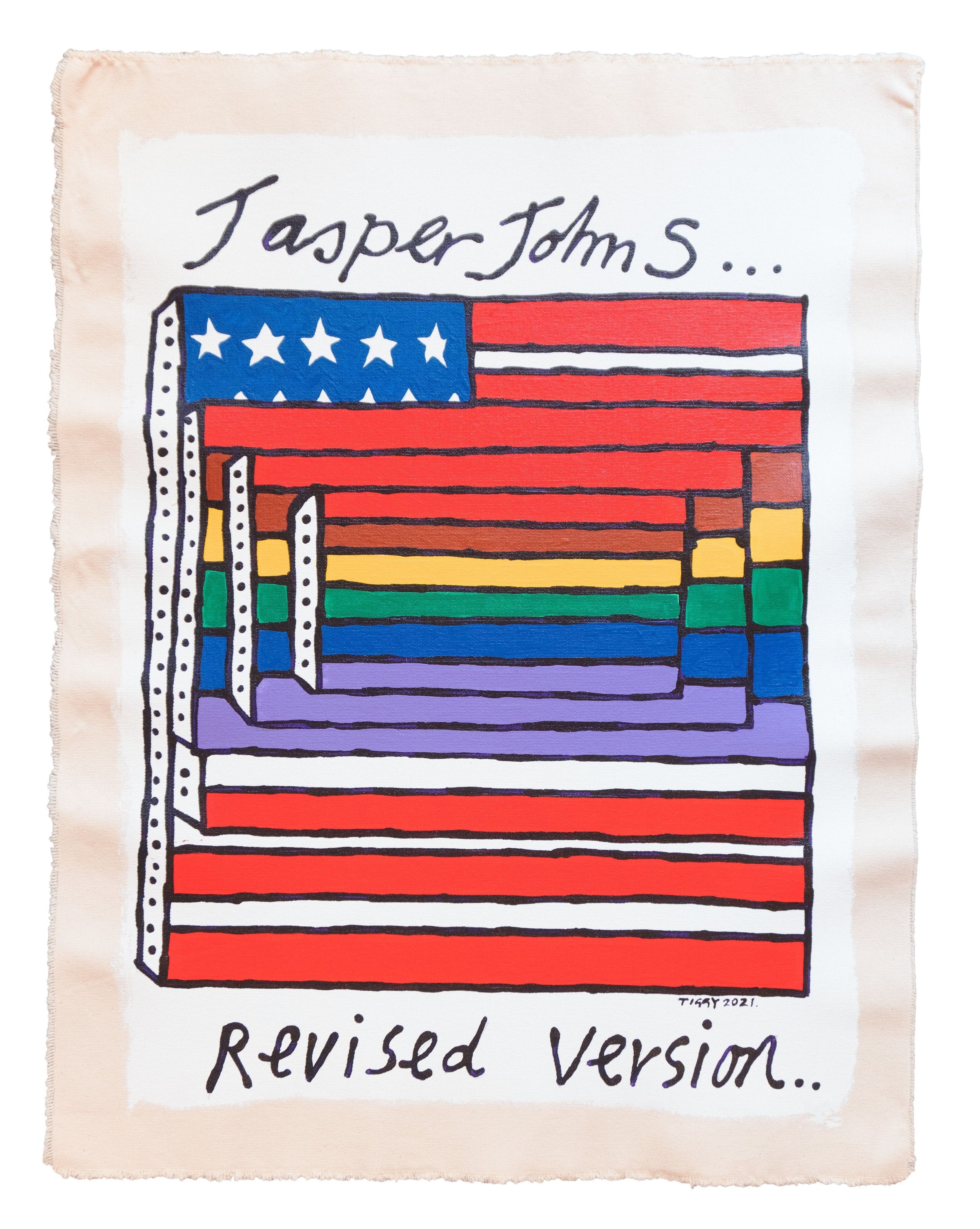 Jasper John S Revised Version by Tiggy Ticehurst