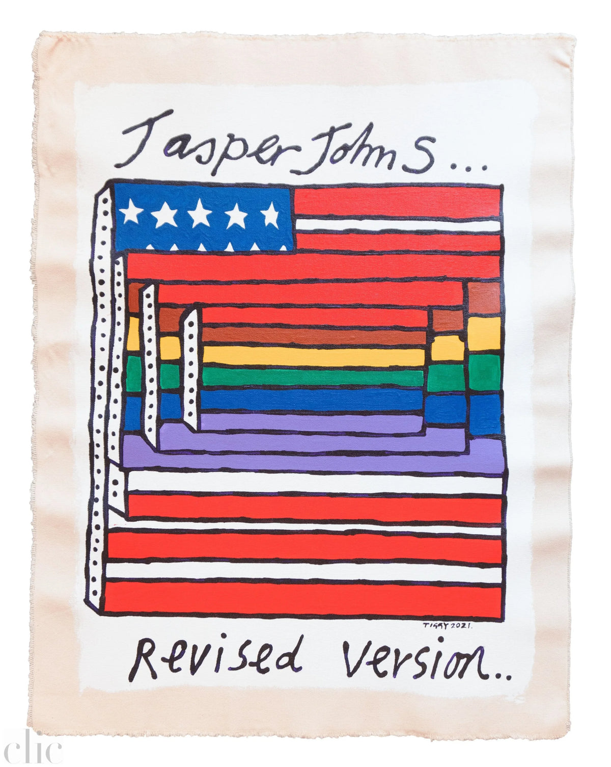 Jasper John S Revised Version by Tiggy Ticehurst
