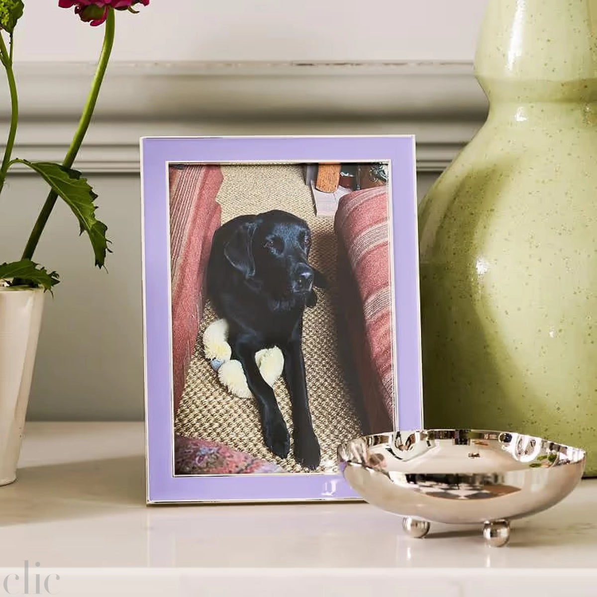 15mm Enamel Frame in Lilac