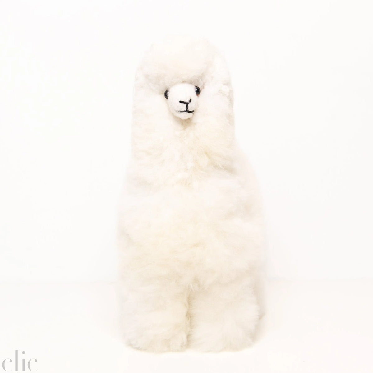 Medium Plush Alpaca in White
