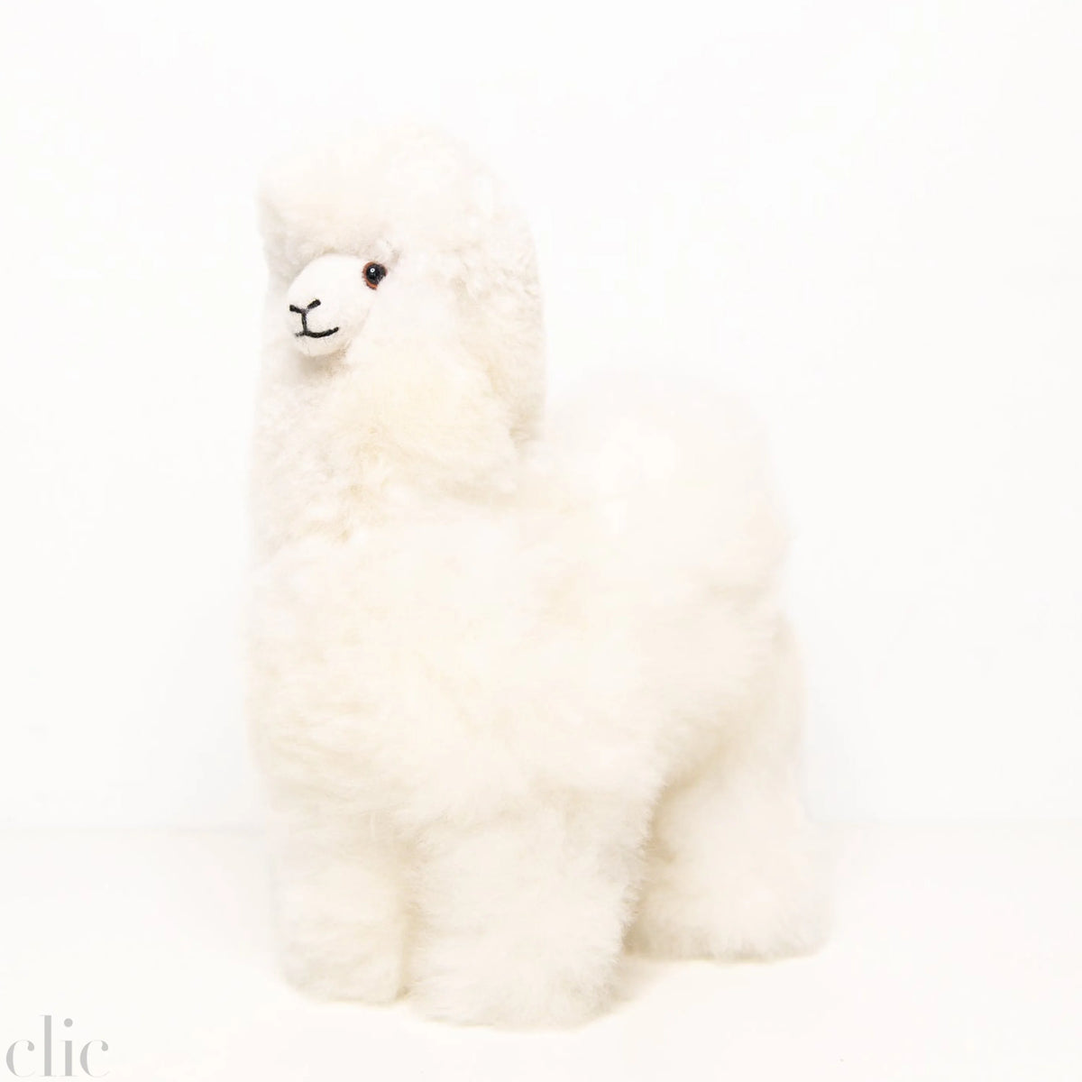 Medium Plush Alpaca in White