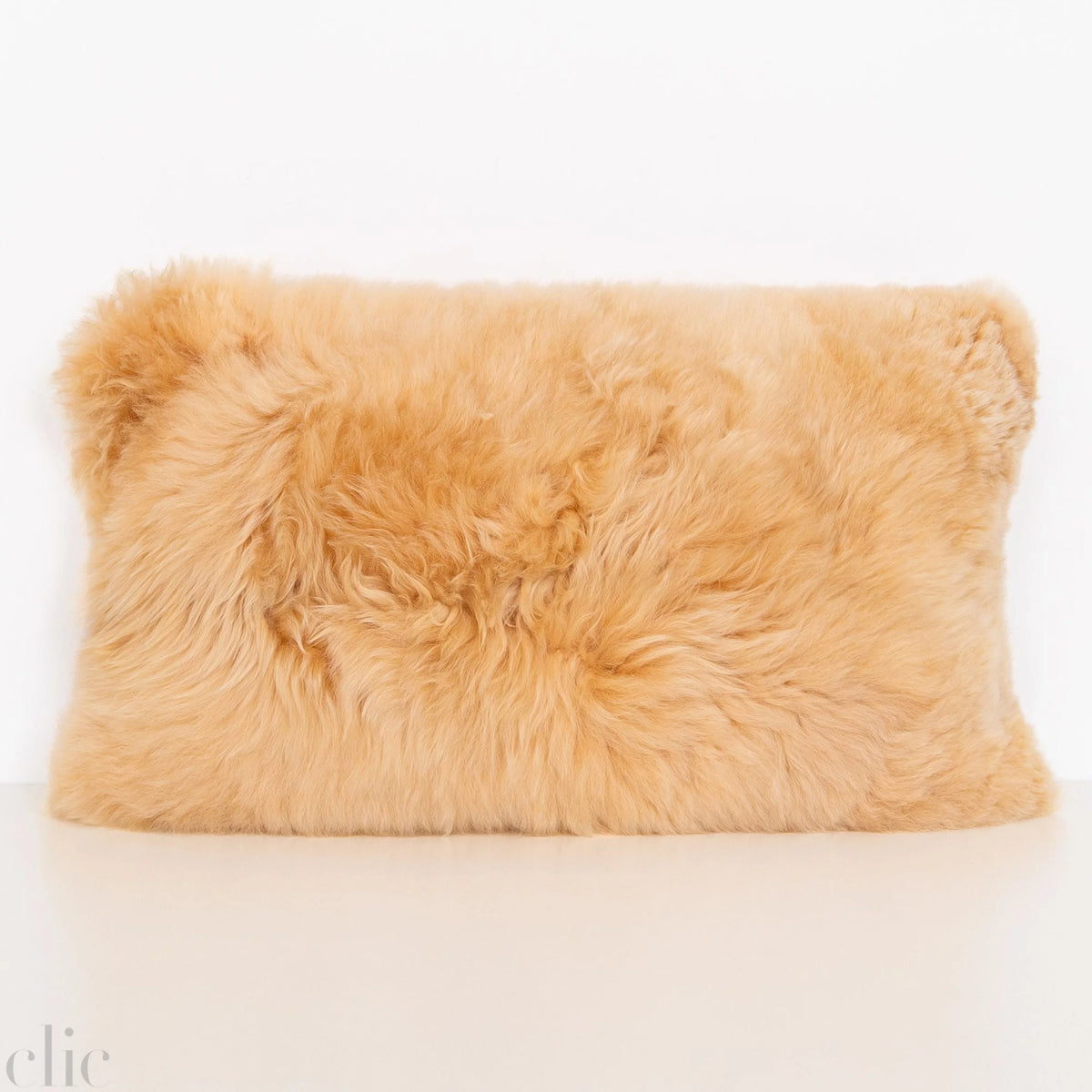 Alpaca Lumbar Pillow in Champagne, from Intiearth