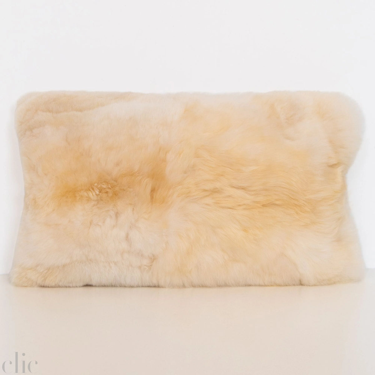 Alpaca Lumbar Pillow in Crema, from Intiearth