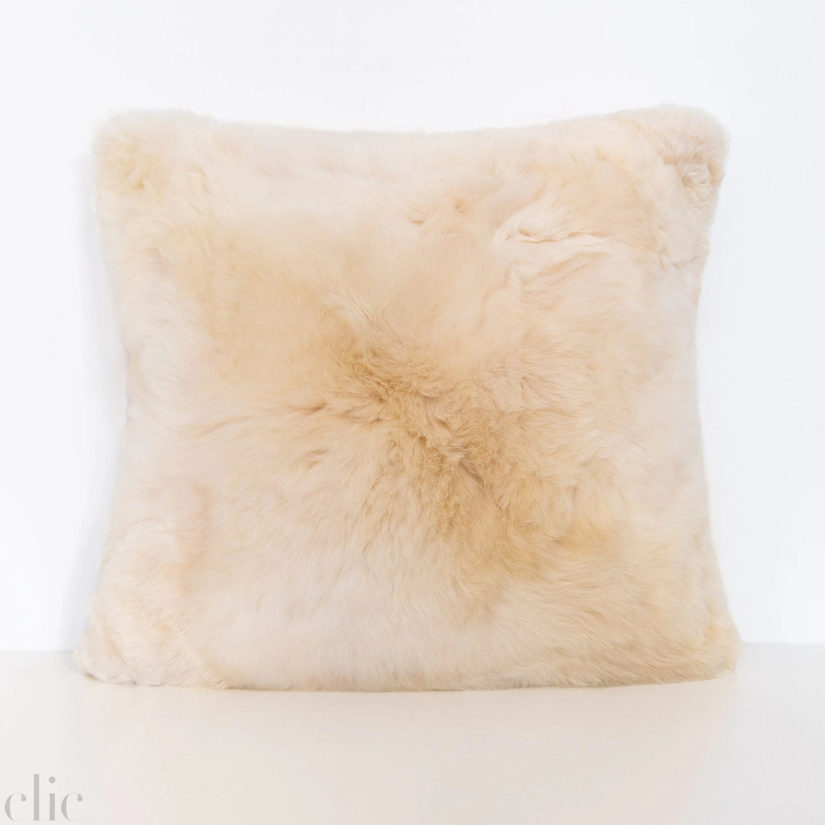 Alpaca Pillow in Crema, from Intiearth