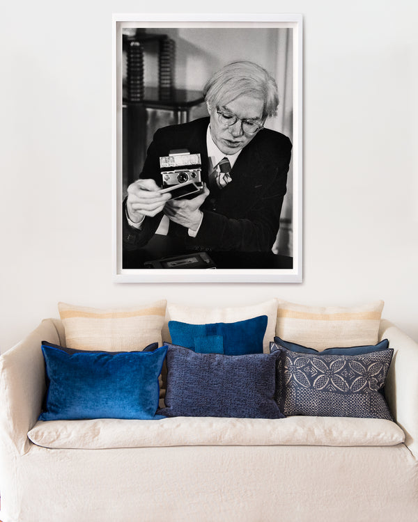 Andy Warhol & Polaroid II by Jean Pierre Laffont