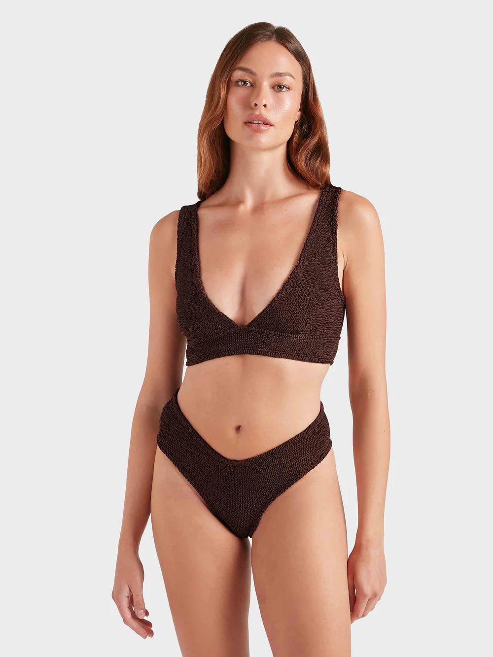 Angel Bikini in Metallic Chocolate, from Hunza G