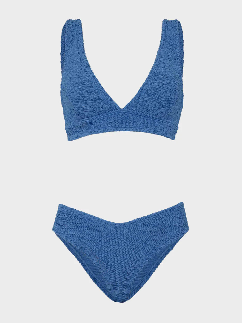 Angel Bikini in Metallic Denim, from Hunza G