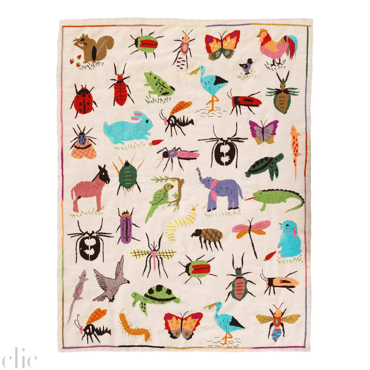 Animals 1 Suzani Kilim Rug