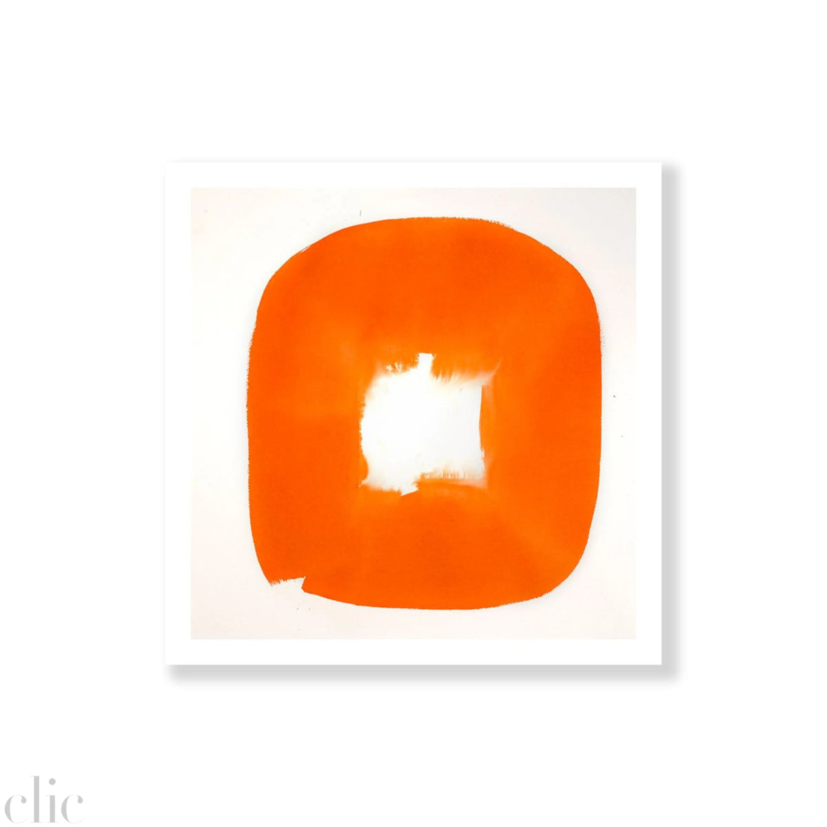 Aperture in Orange III, 21x21 by Veronique Gambier