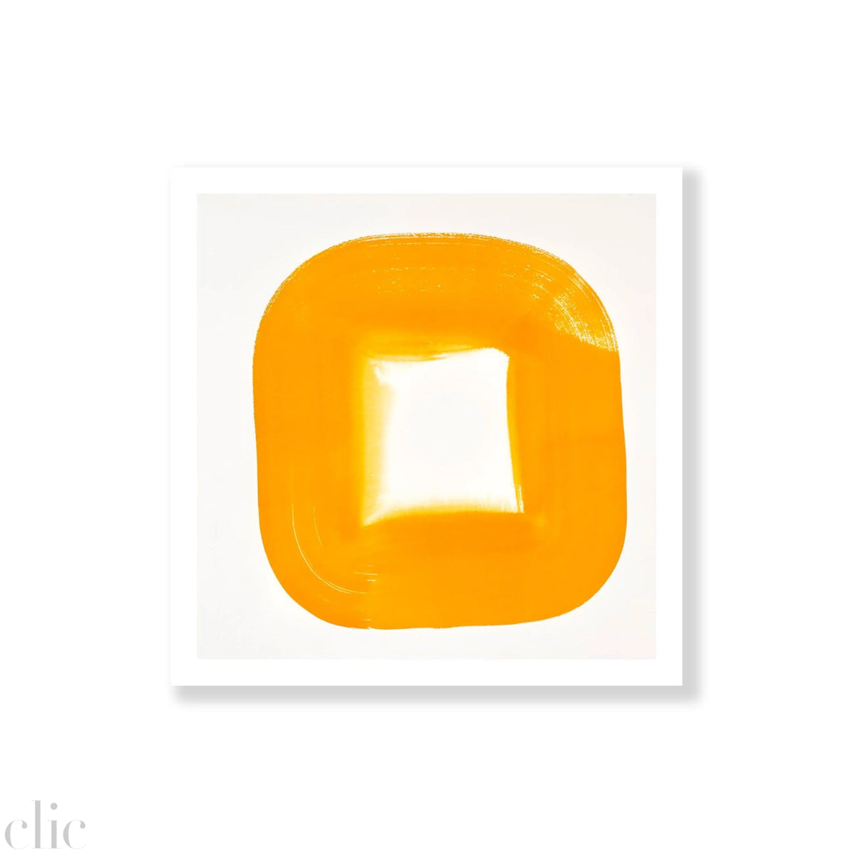 Aperture in Sunshine Orange IV, 28x28  by Veronique Gambier