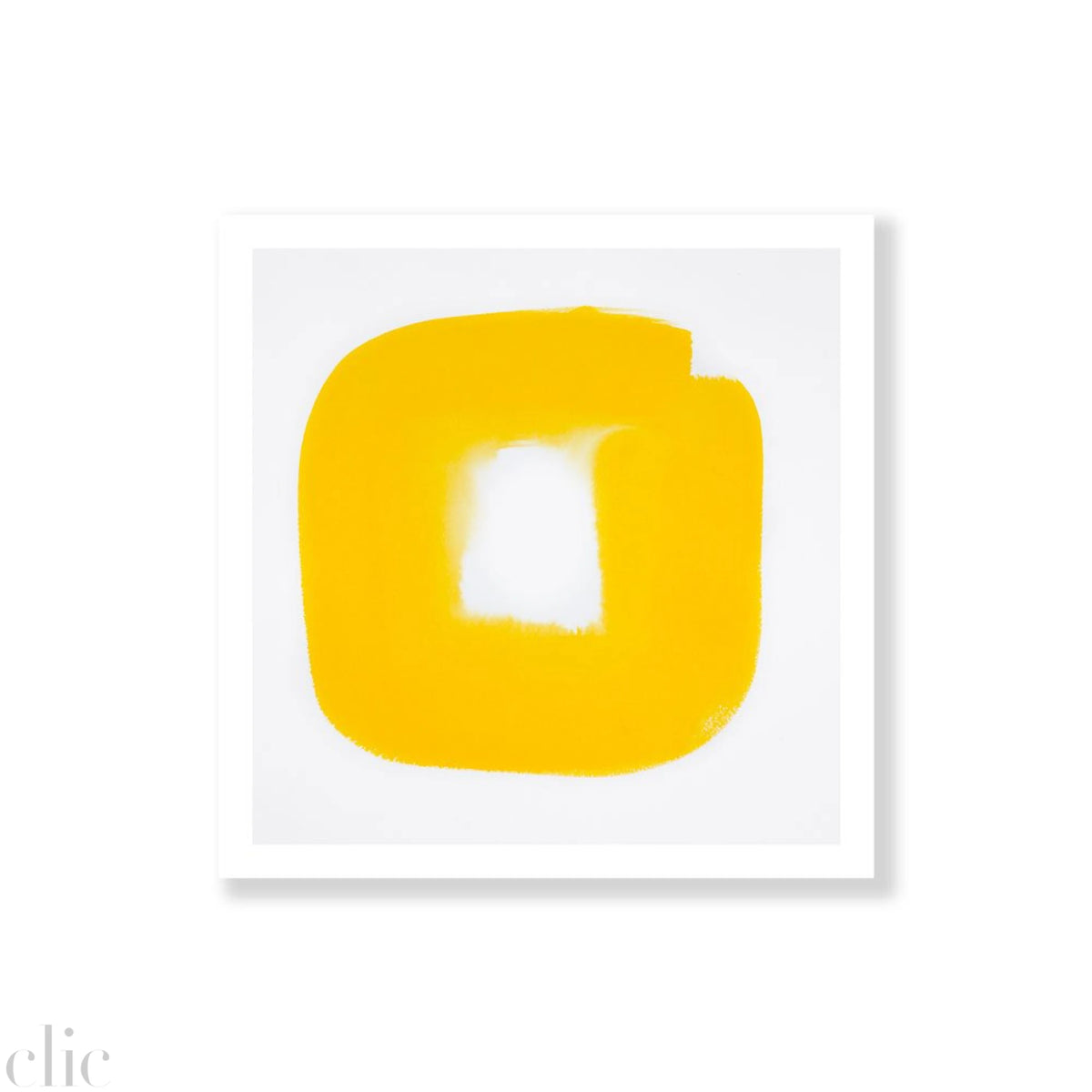 Aperture in Sunshine Yellow V, 14x14 by Veronique Gambier