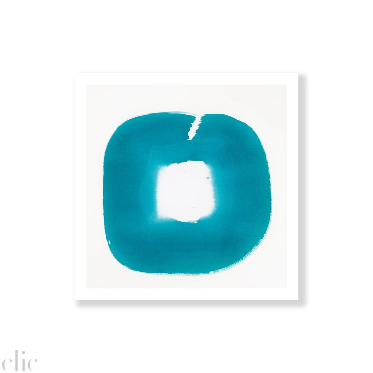 Aperture in Turquoise XXII, 21x21 by Veronique Gambier