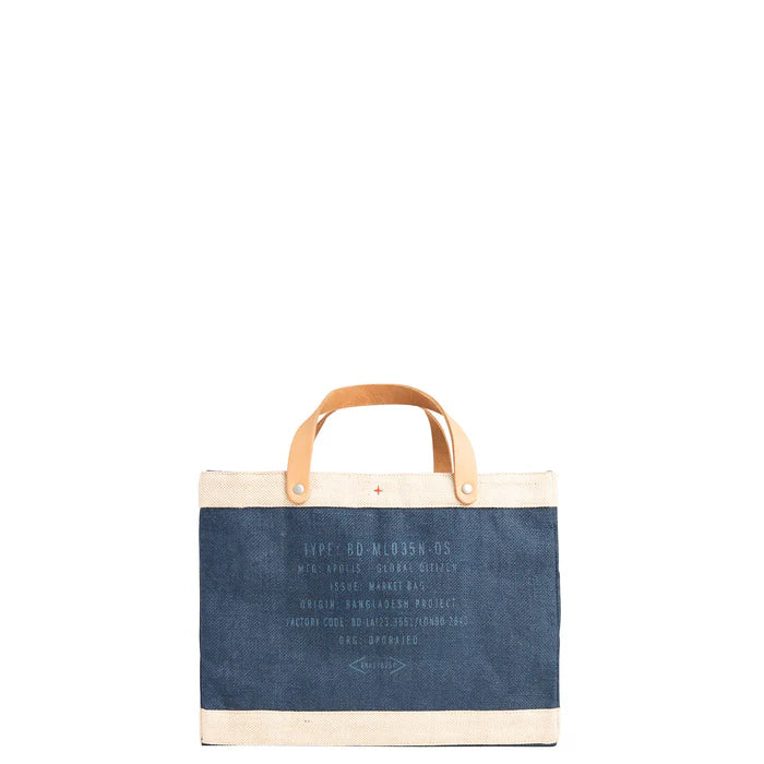 Hudson Petite Market Bag in Navy, from Apolis