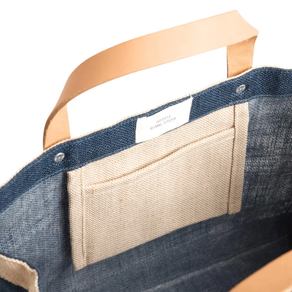 Hudson Petite Market Bag in Navy, from Apolis