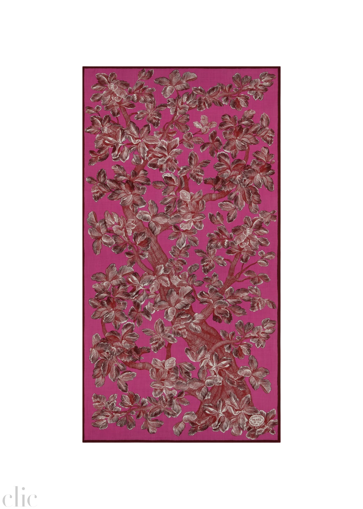 Arboris 100 Scarf in Fuchsia, from Inoui Editions
