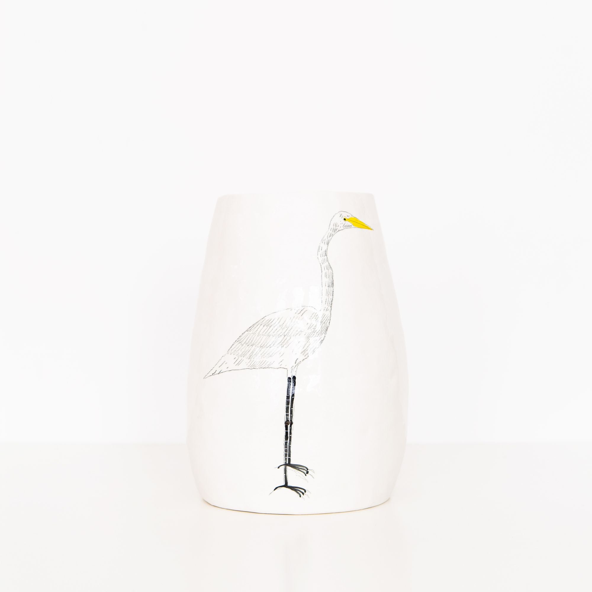 Large Bird Vase in White, from Gemma Orkin Design