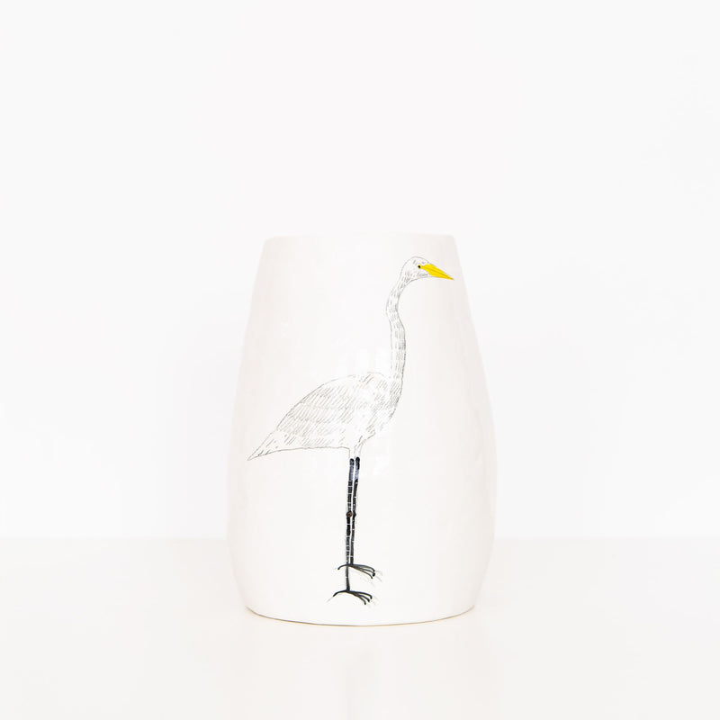 Large Bird Vase in White, from Gemma Orkin Design