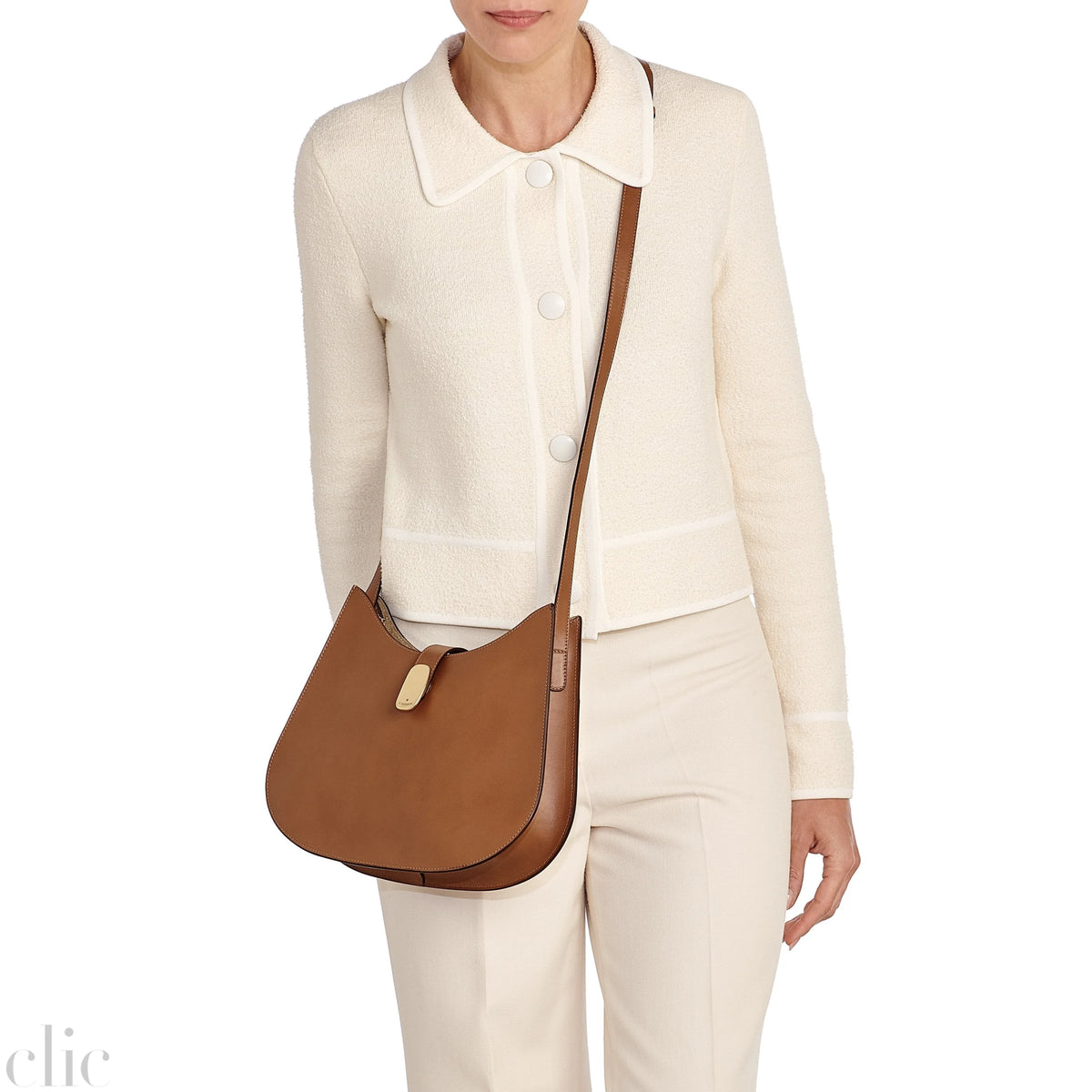 Atelier Hobo Leather Bag in Chocolate, from IL Bisonte