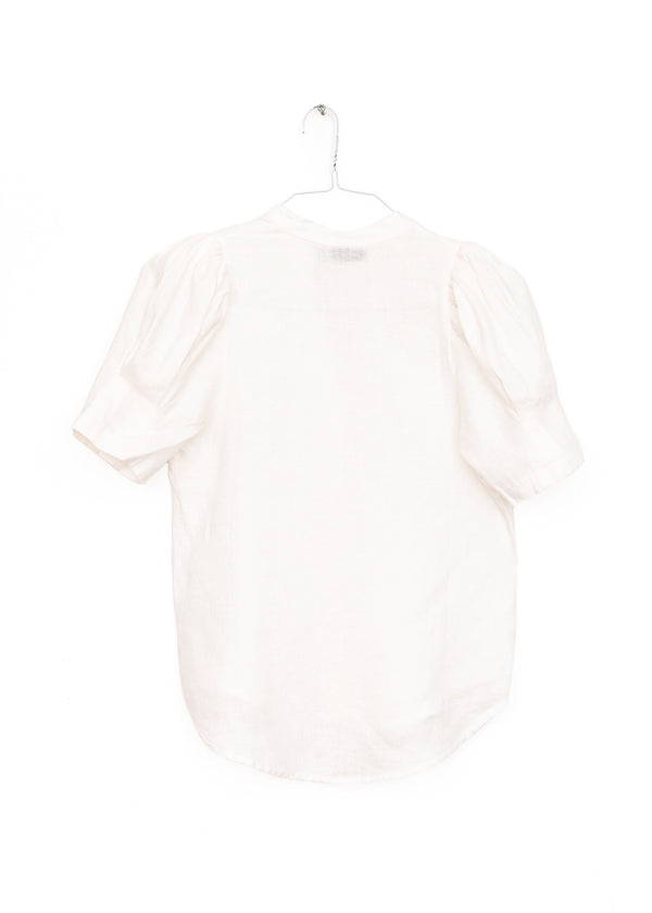 Athina Linen Shirt in White, from Lanhtropy