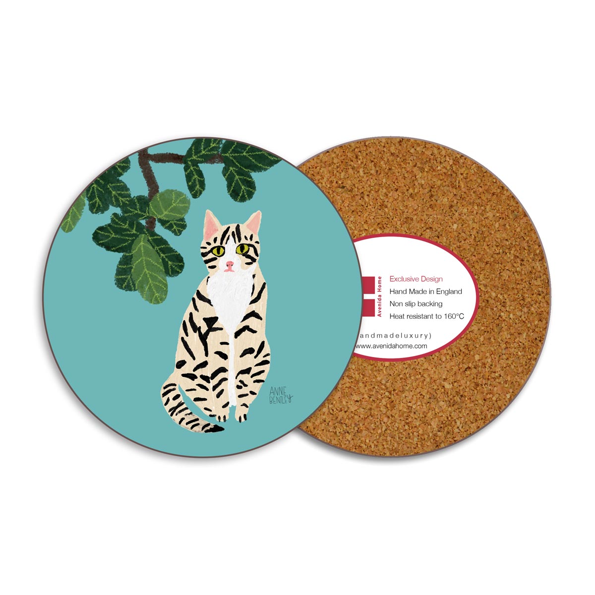 Savannah Cat Coaster, from Avenida Home