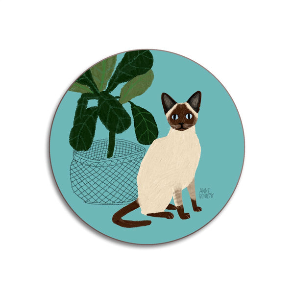 Siamese Cat Coaster, from Avenida Home