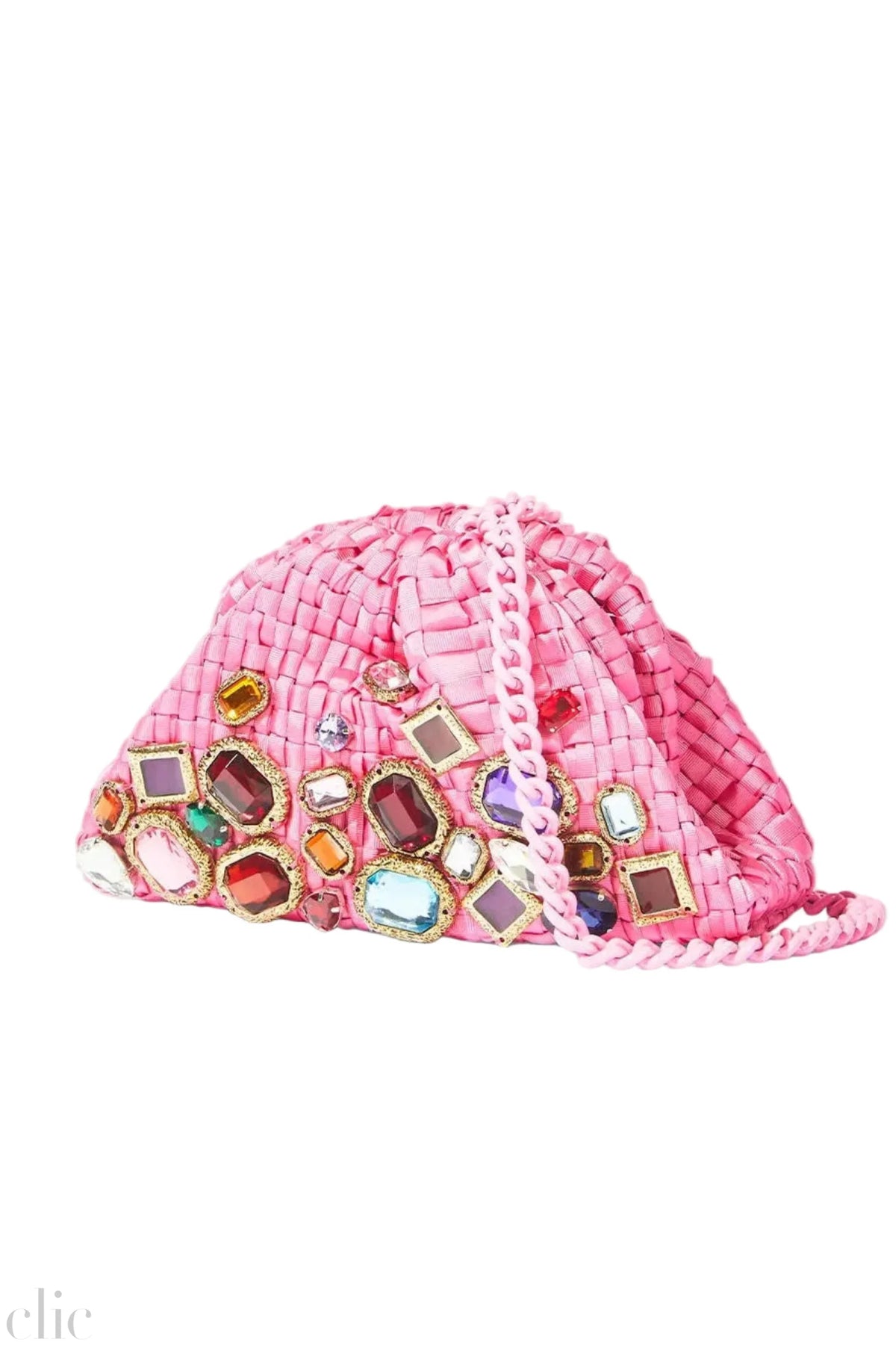 Mosaic Mini Game Bag in Fuchsia, from Maria La Rosa