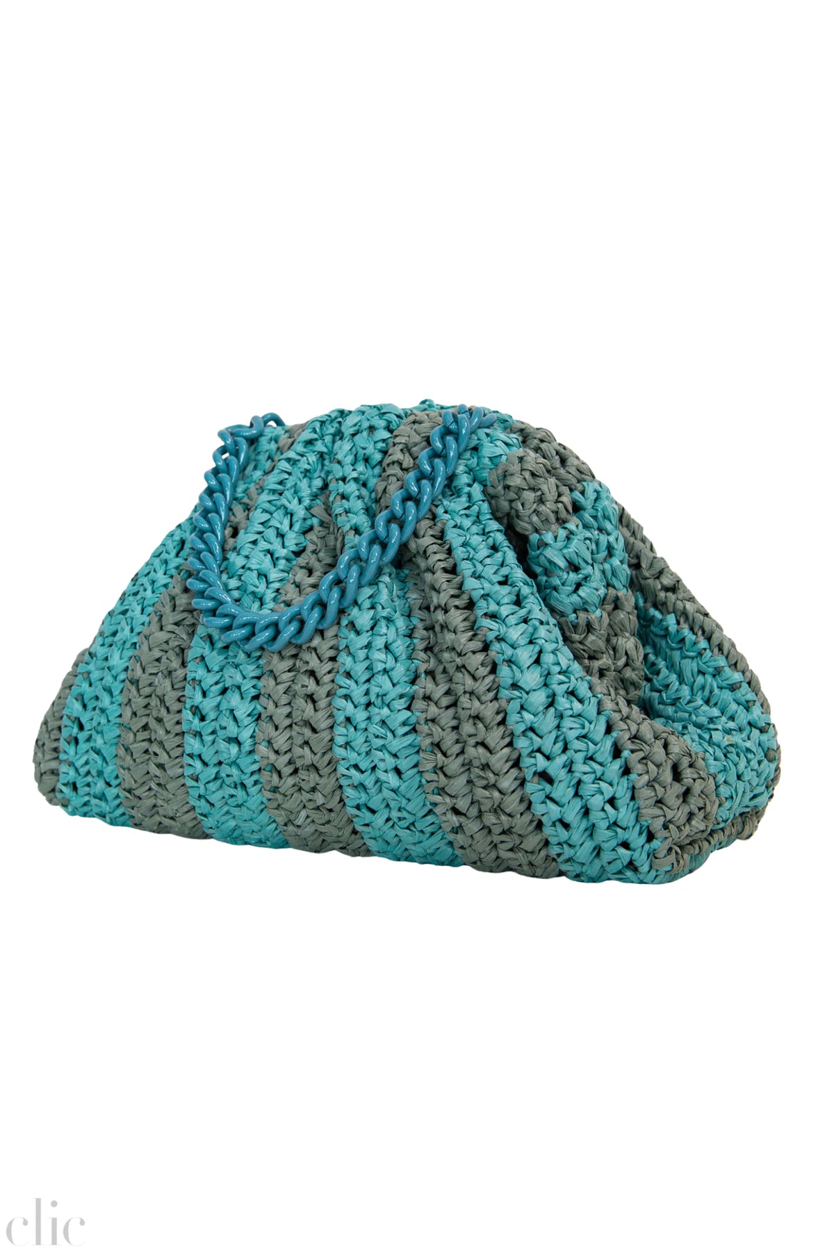 Mini Game Crochet Bag in Water, from Maria La Rosa