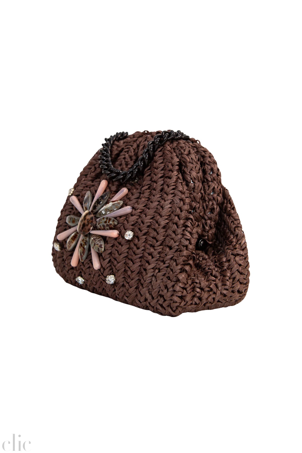 Raffelle Mini Game Bag in Brown, from Maria La Rosa