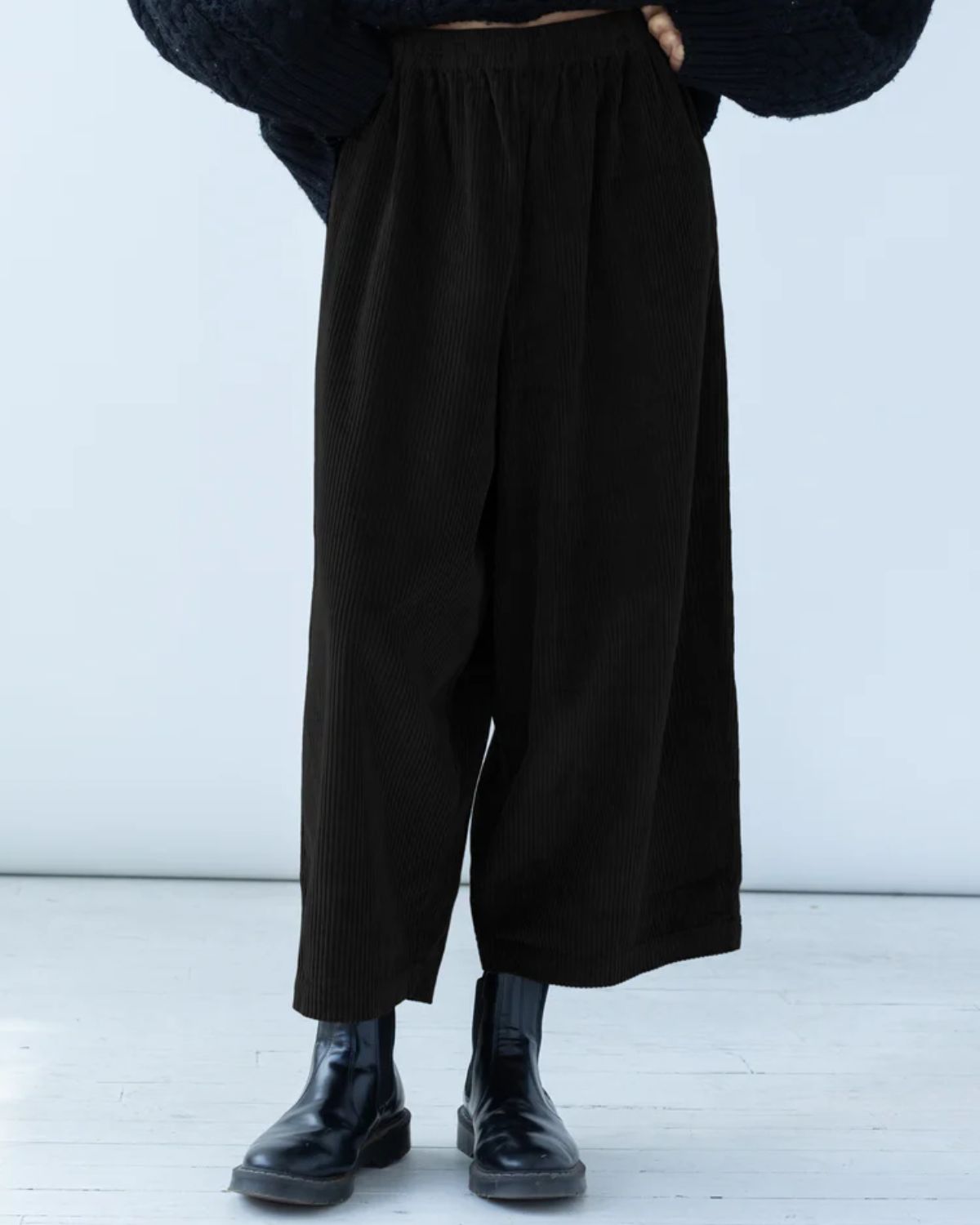 Balloon Pant Cord in Onyx, from Shaina Mote 