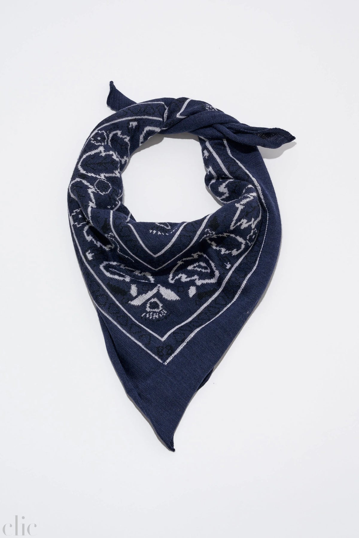 Communitie Cashmere Bandana in Navy, from Organic by John Patrick