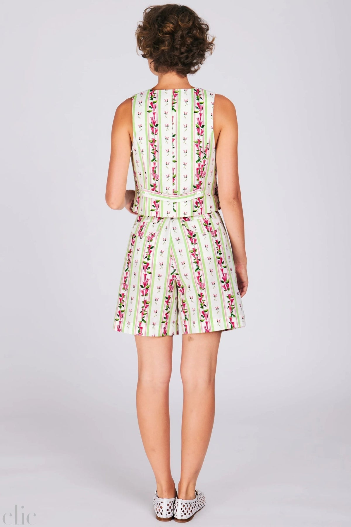 Kokomo Short in Bellflower Stripe, from Rachel Antonoff