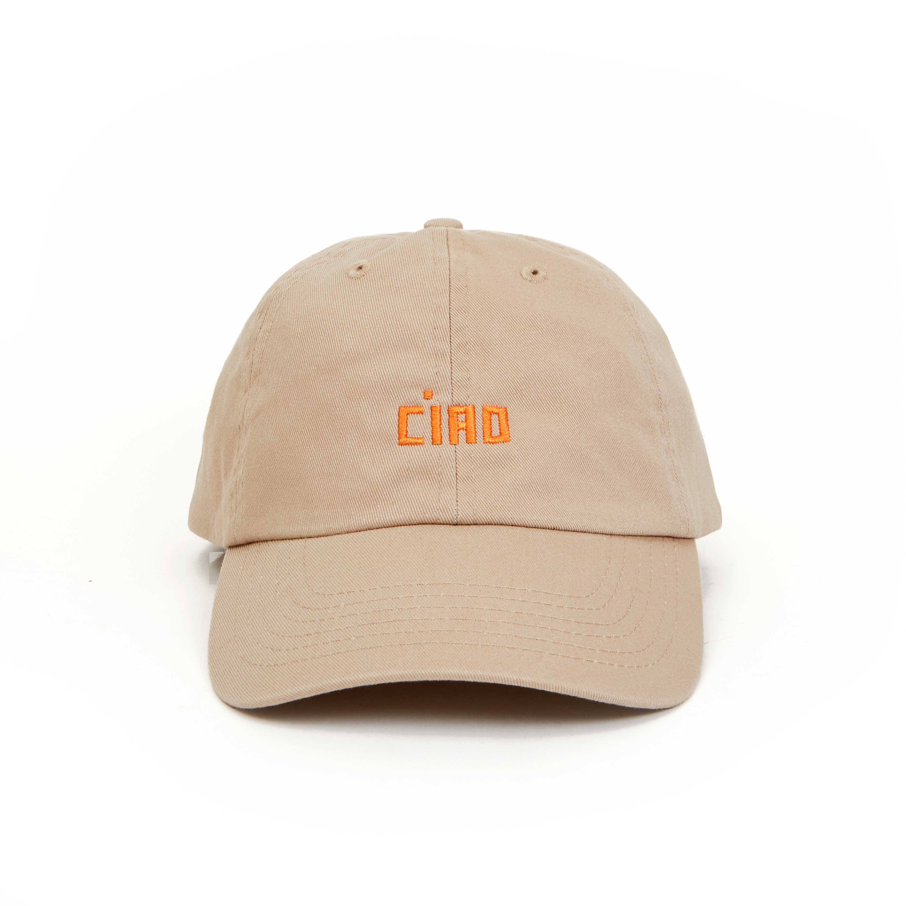 Ciao Baseball Hat in Khaki, from Clare V
