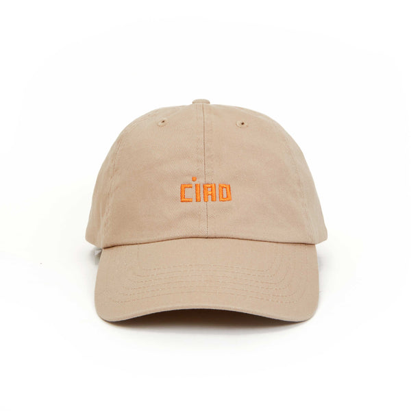 Ciao Baseball Hat in Khaki, from Clare V