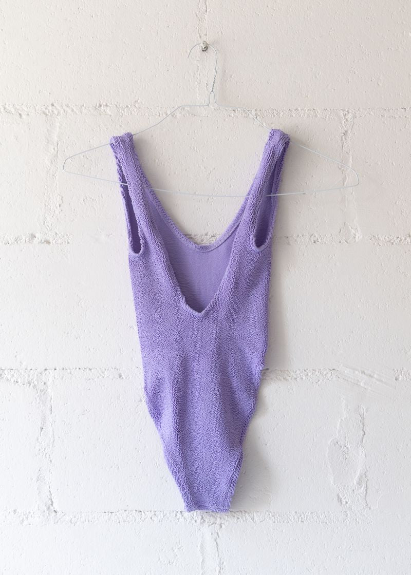 Marbella Scoop Neck One Piece in Lilac, from Love & Bikinis