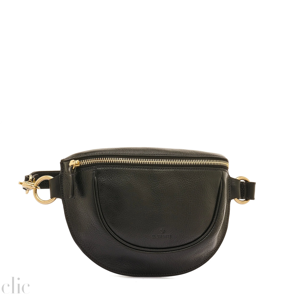 Oliveta Belt Bag in Black, from IL Bisonte