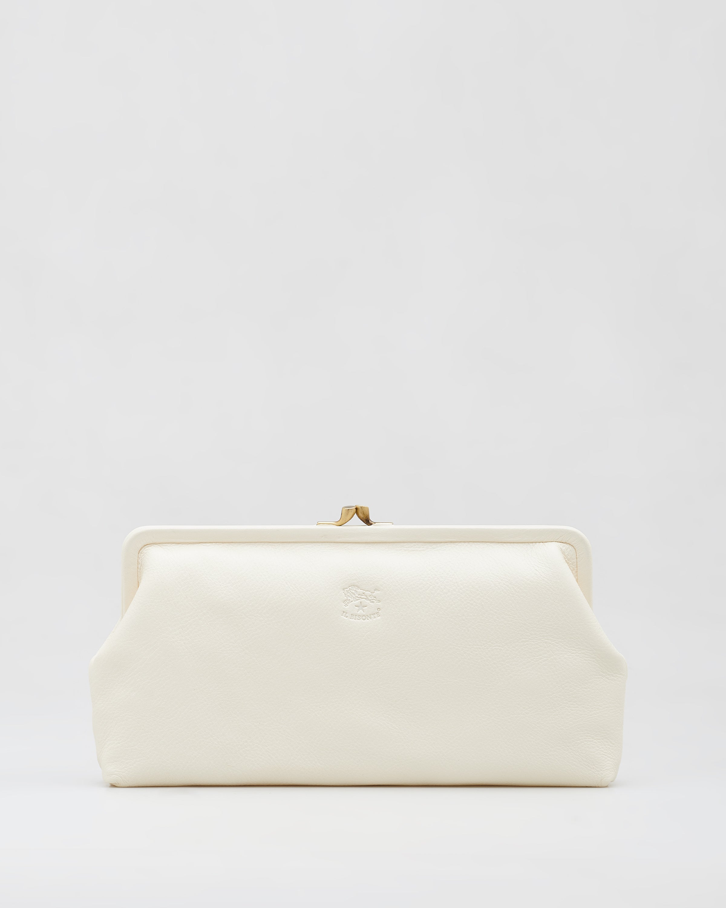 Manuela Clutch Bag in White, from IL Bisonte