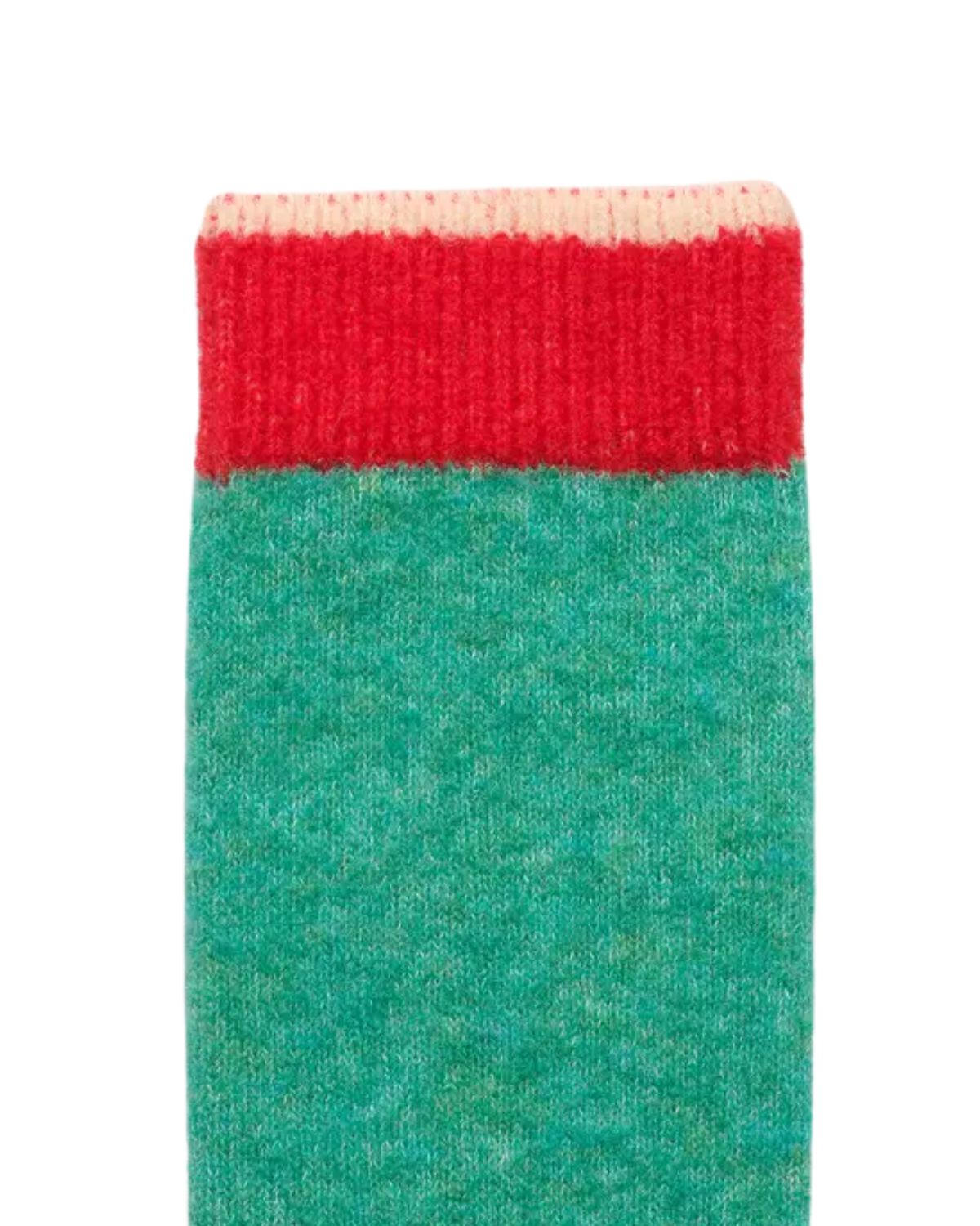 Chaussette Mousse in Unis Vert/Turquoise Green from Bonne Maison 