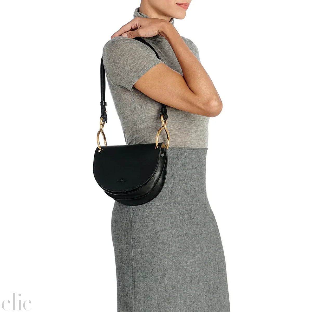 Small Consuelo Crossbody Bag in Black, from Il Bisonte