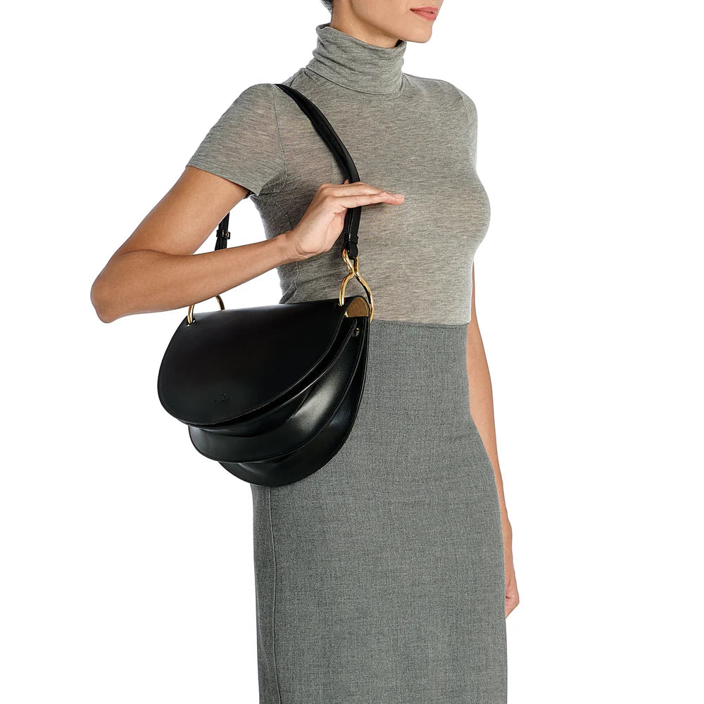 Consuelo Crossbody Bag in Black, from Il Bisonte