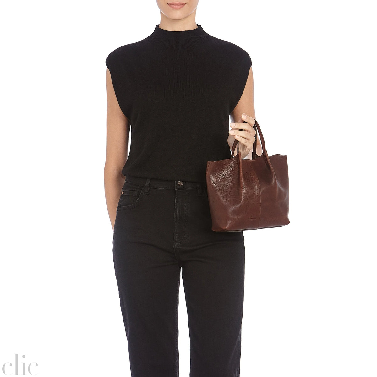 Nina Crossbody Bag in Coffee, from IL Bisonte