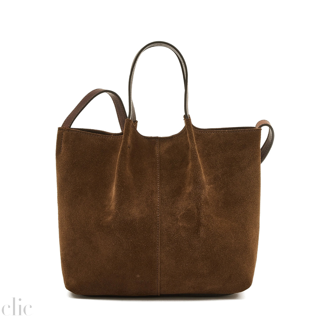 Nina Suede Crossbody Bag in Coffee, from IL Bisonte