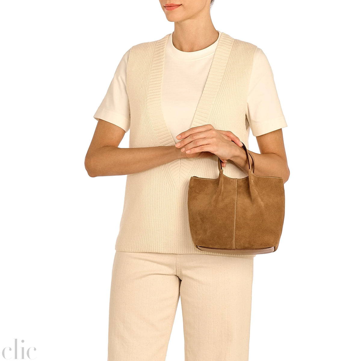 Nina Crossbody Bag in Gianduia, from IL Bisonte